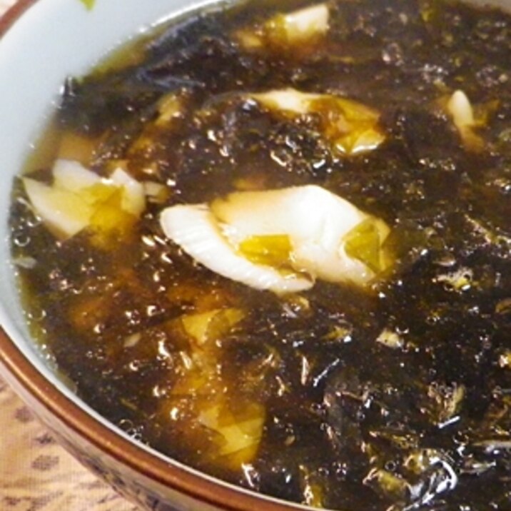 赤魚の干物と焼あまのりスープ